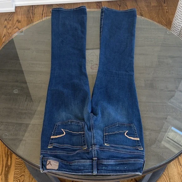 American Eagle Kick Boot Womens Dark Blue Jeans. Womens Size 4. Inseam: 30 inch - Picture 9 of 9